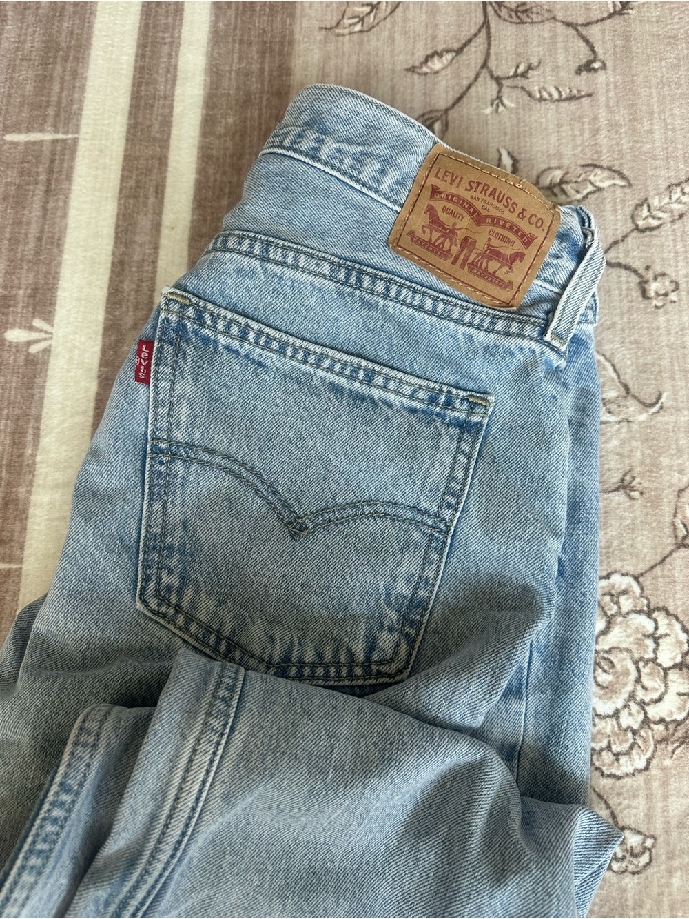Levi's Light Blue Low Pro Straight Jeans
